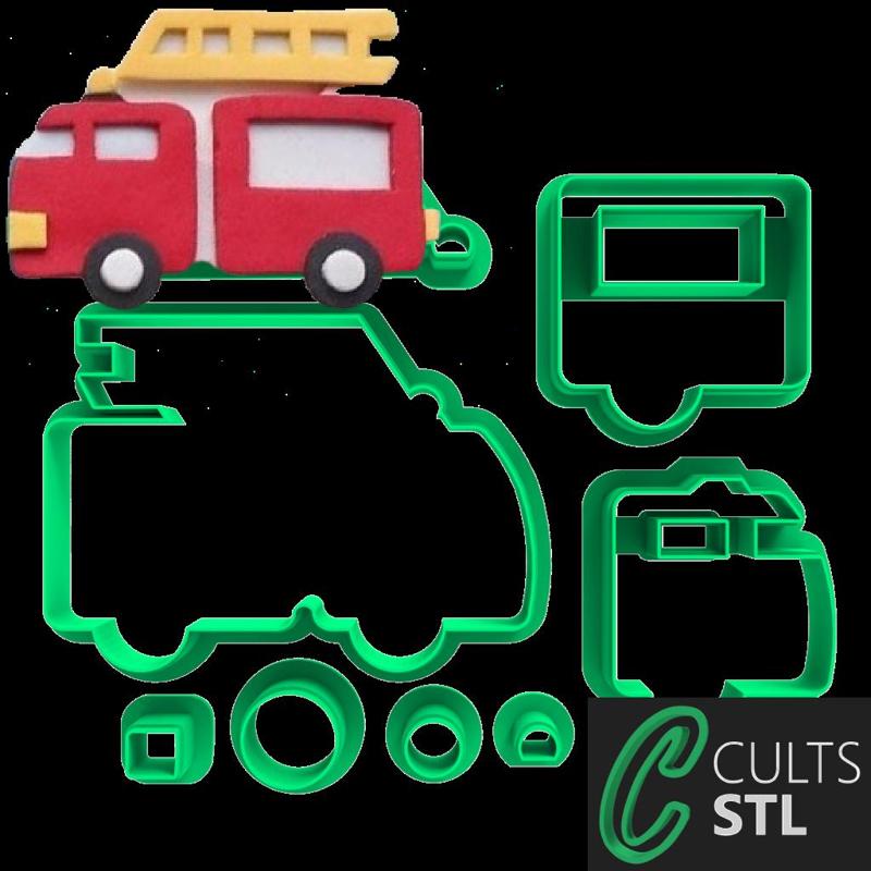 CORTADOR CAMINHÃO BOMBEIRO - 6cm