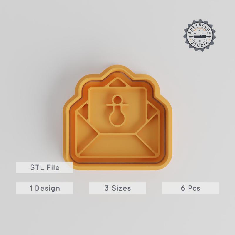 Baby Shower Cookie Cutter & Stamp Set, Perfect for Fondant, 3 Sizes, Celebrating Newborn & Motherhood Themes