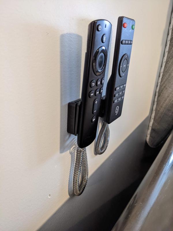 Tethered holder for firetv remote