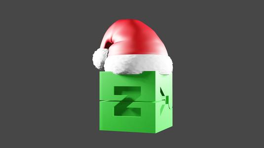 Santa Hat for your Hinged Calibration Cube accesories - 2 part assembly