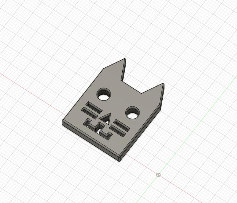 Cute cat key fob