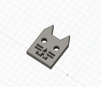 Cute cat key fob