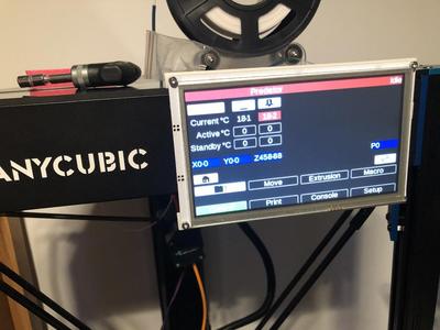 Anycubic Predator, shabby and simple support Duet 7 "fysetc Panel