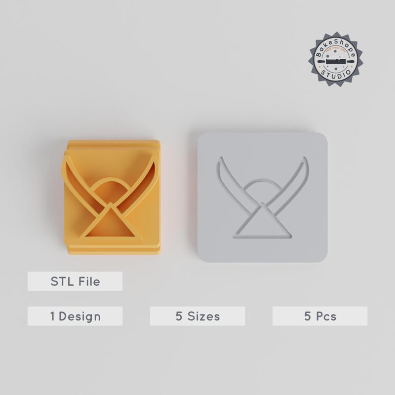 Uttaraashadha Nakshatra Vedic Astrology Stamp Tile Collection, 5 Sizes, Ideal for Clay, Cookies & Fondant PRODUCT_1813