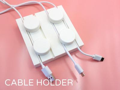 2x2 Building Brick Cable Plate by Pork3D.com