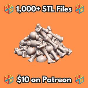 28mm DND Creepy Bone Mound for Dark Adventures MineeForm FDM 3D Print STL File