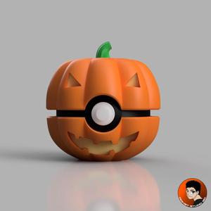 Pumpkin Pokeball 01 - Perfect for Halloween