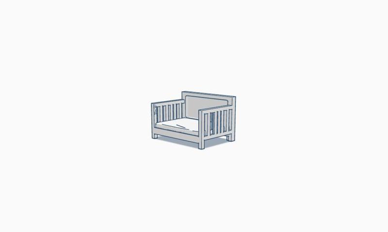 Baby Crib 3D Model – STL, OBJ, FBX – Digital Download for Miniature Scenes & 3D Printing