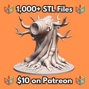28mm DND Malevolent Wood Elemental Horror Fantasy Miniature MineeForm FDM 3D Print STL File