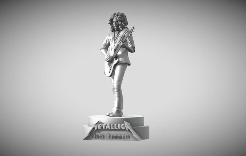 kirk hammett  - Metallica 3D printing