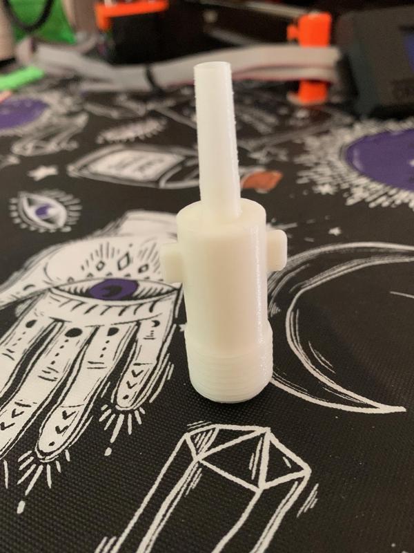 Shower male nozzle G1/2 to 7.5mm nozzle adapter