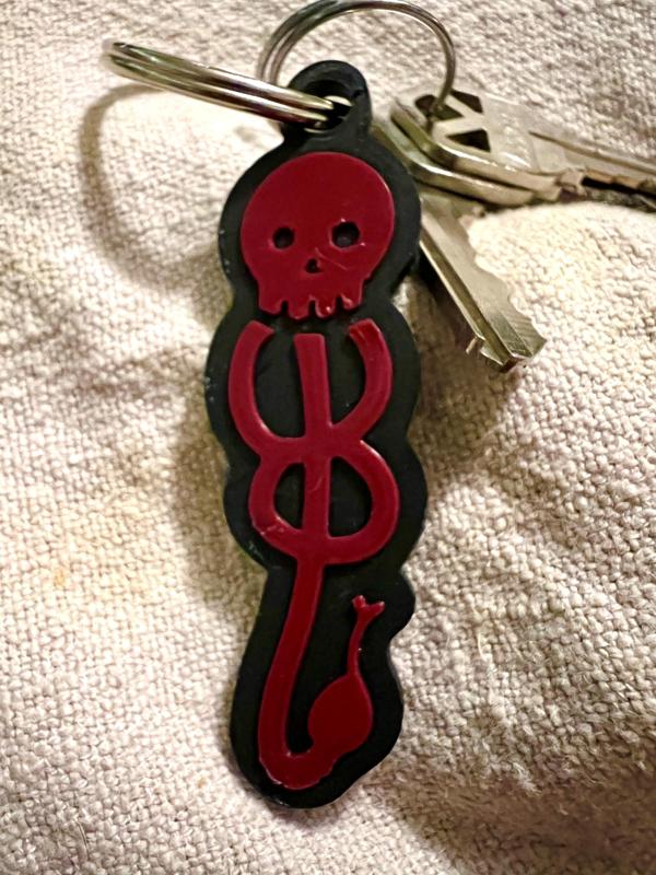 Death Eater Dark Mark Keychain--kawaii version