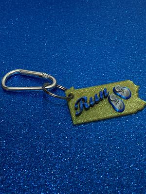 Run PA with Shoes Keychain
