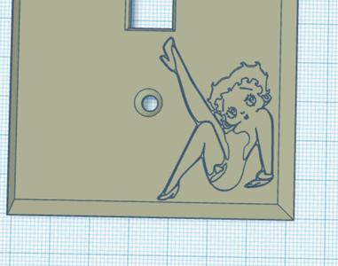 Betty Boop switch cover
