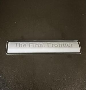 The Final Frontier