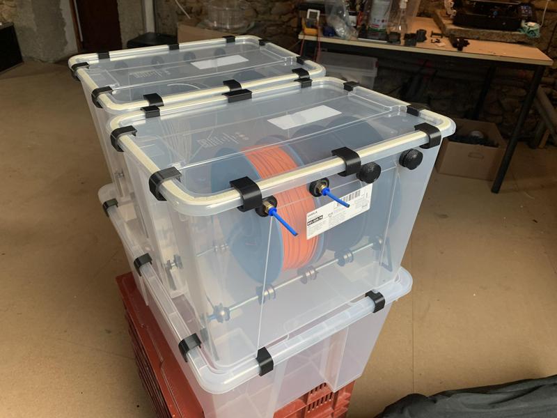 Minimalist Samla 22L and 65L filament storage remix (screwless and structural reinforcement)