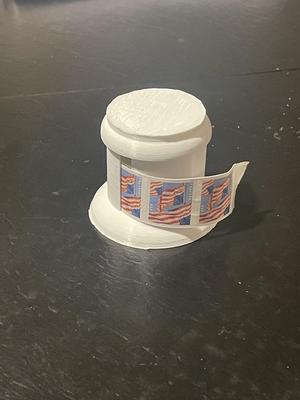 Coil Stamp Holder (copy from Andy Rooney's desk)