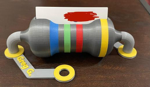 Resistor Business Card Holder