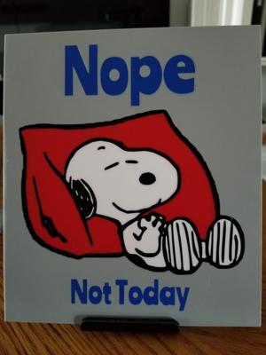 Nope Not Today Sign #2