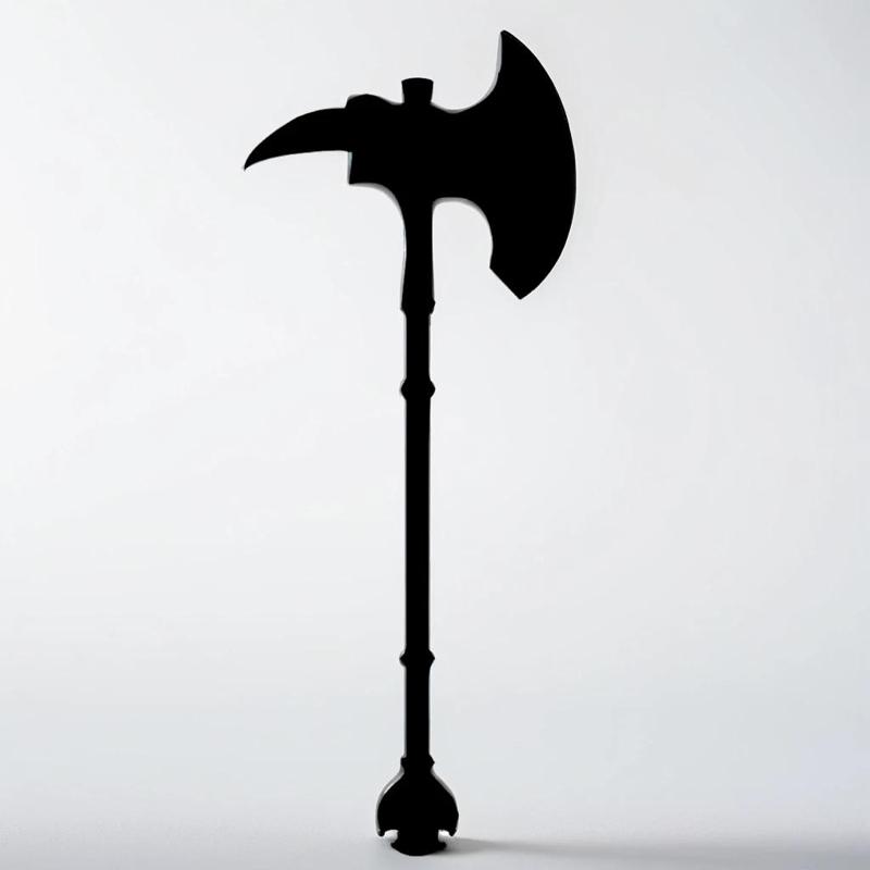 Two-Headed War Axe 3D STL Wall Printable