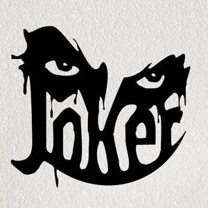 JOKER FACE WITH LETTERING 2D STICKER WALL ART