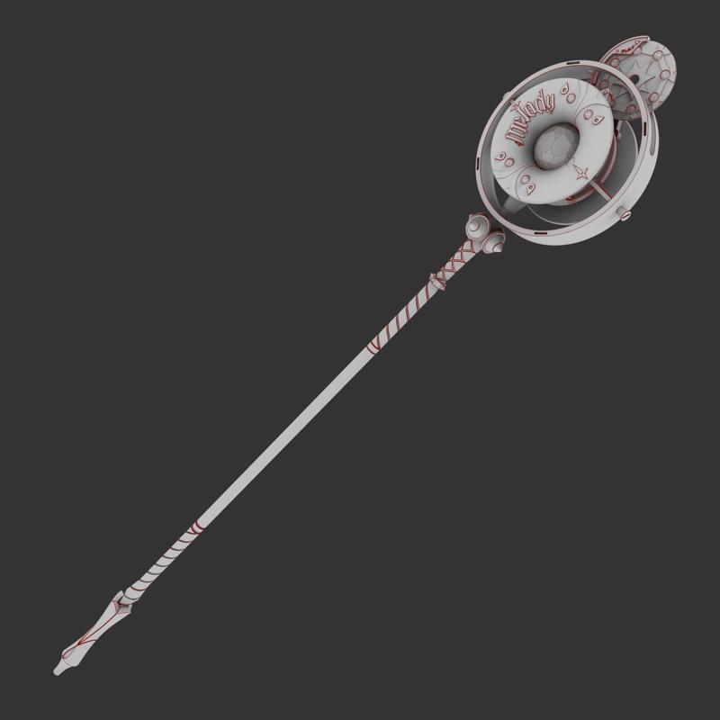 Astra Yao Microphone Staff - Zenless Zone Zero