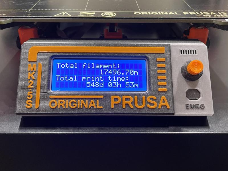 Quick Swap Faceplate for Prusa Mk2 Mk3 LCD Cover