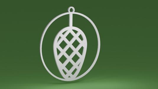Christmas decoration in a bauble (Christmas tree ornament)