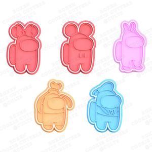 Among Us Mickey Mouse cookie cutter set of 5