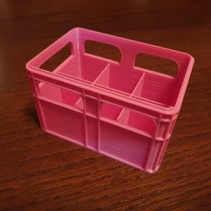 Stackable battery beer crate for C and D cells