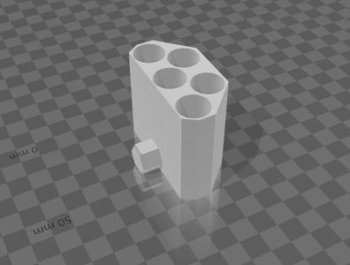 Tool holders for honeycomb wall
