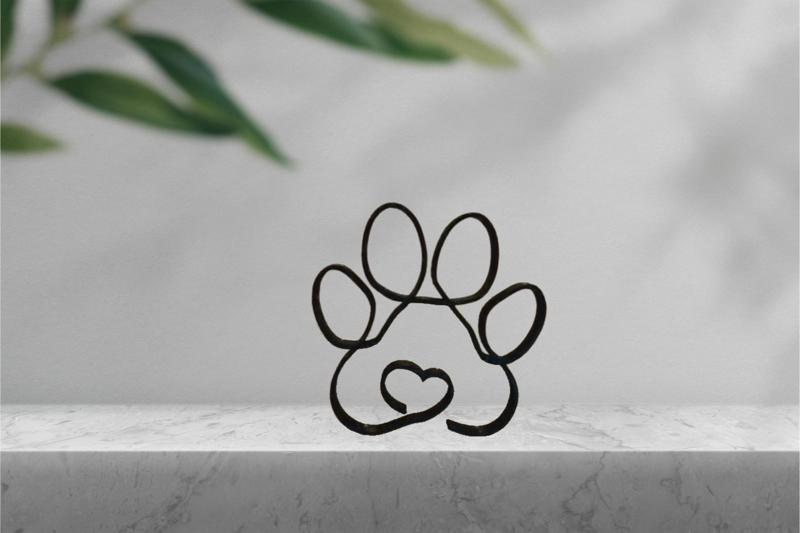 Minimalist Dog Paw Print