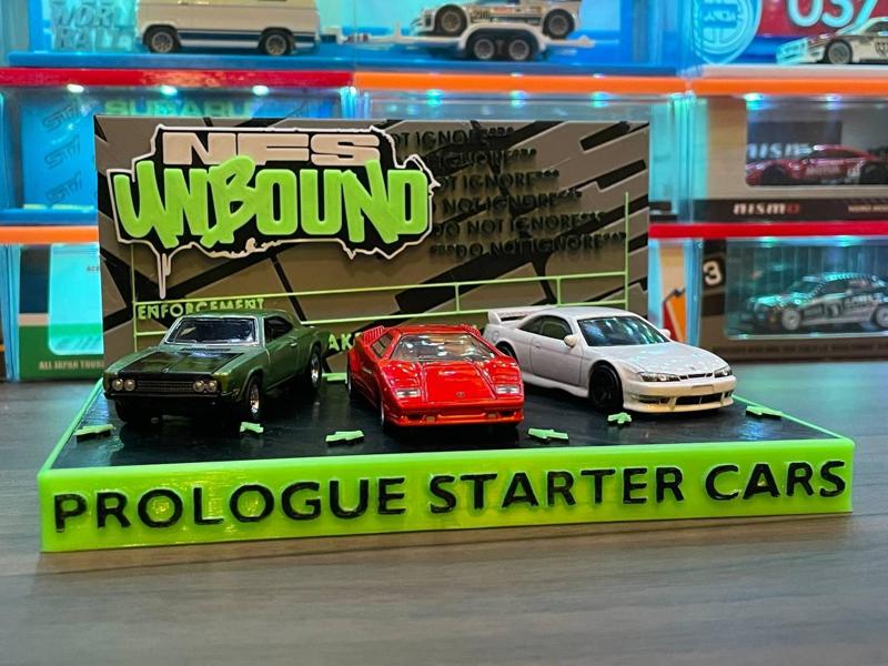 Need for Speed Unbound Prologue Cars Display