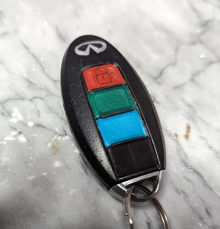 Infiniti / Nissan Wireless Keyfob Replacement Buttons