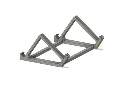Laptop stand dual angles, 56° and 38°