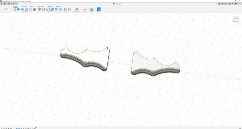 Batarang in two pieces