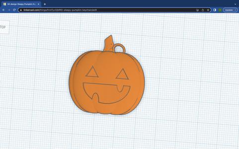 Cute Pumpkin Keychain Large Mouth