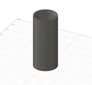 Vase textured Zylinder modern, minimalistic and chic