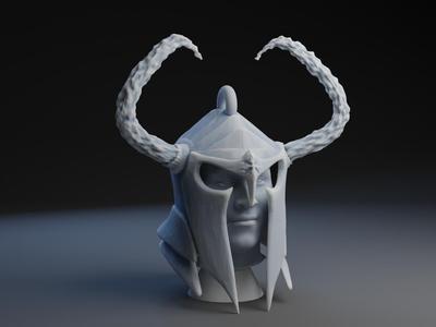 Lionel Messi In Knights Helmet with Krampus Horns Tree Decoration