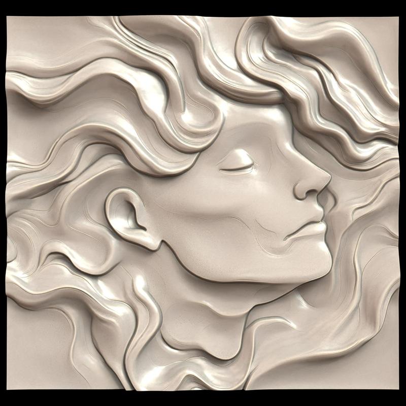3D Model STL File for CNC Router/Laser & 3D Printer A Golem Made of Ash That Dissipates in the Wind and Reappears at Dusk