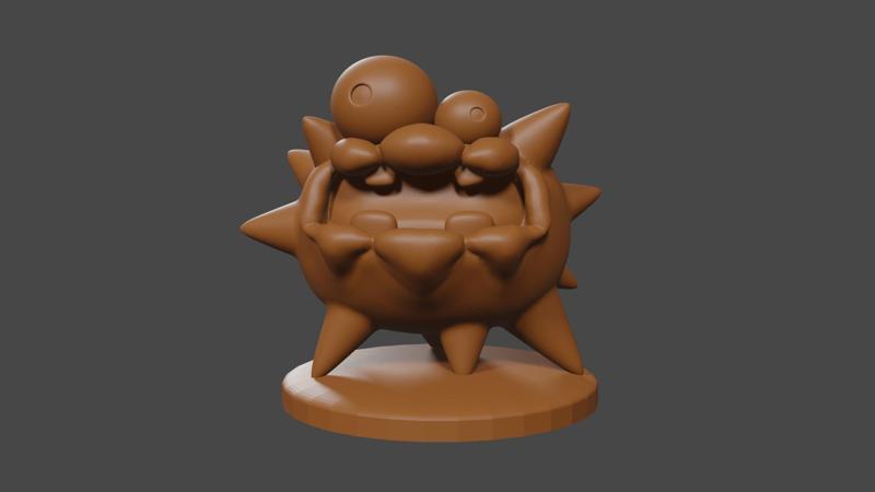 Mario inspired, Fuzzy Tabletop DnD miniature