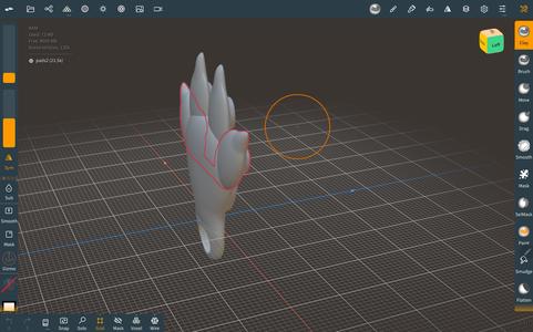 3D paw key chain