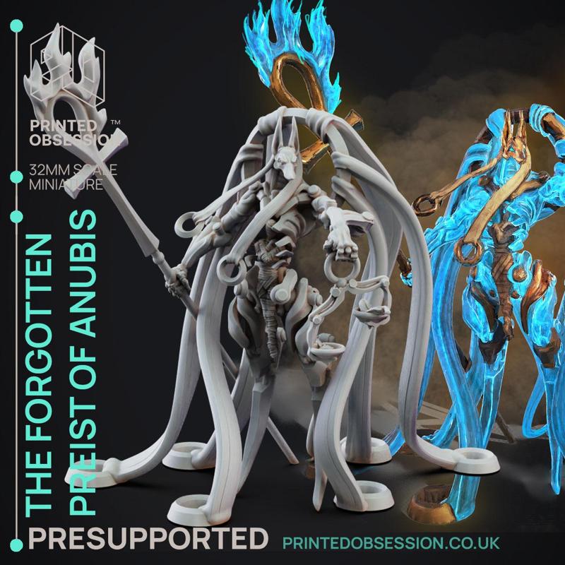 The Forgotten Priest of Anubis - PRESUPPORTED - 32mm Scale