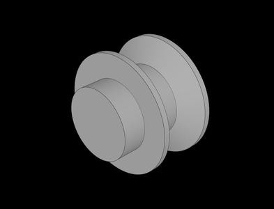 Lego Compatible (20.dat) Wheel Centre Small for Steel Axle