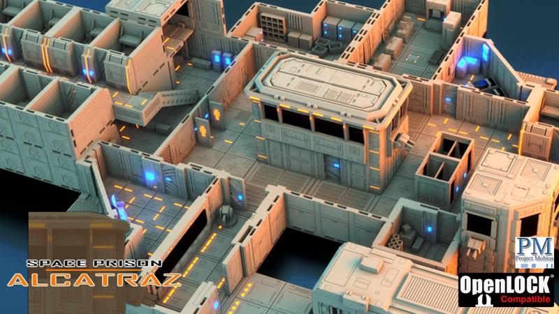 Alcatraz - Scifi Space Prison Terrains & Props
