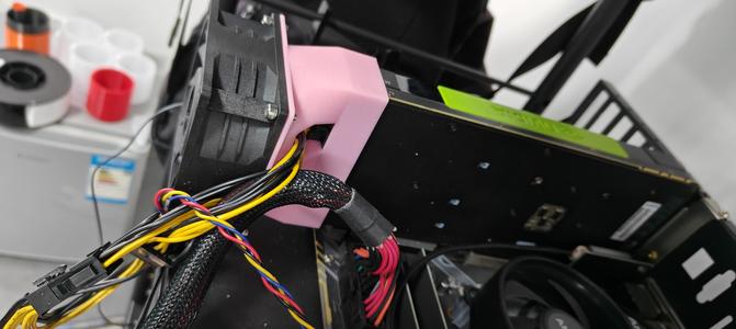 nvida tesla m40/p40/p100  90mm fans adapter