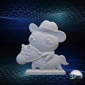Frog Riding a Horse Decor