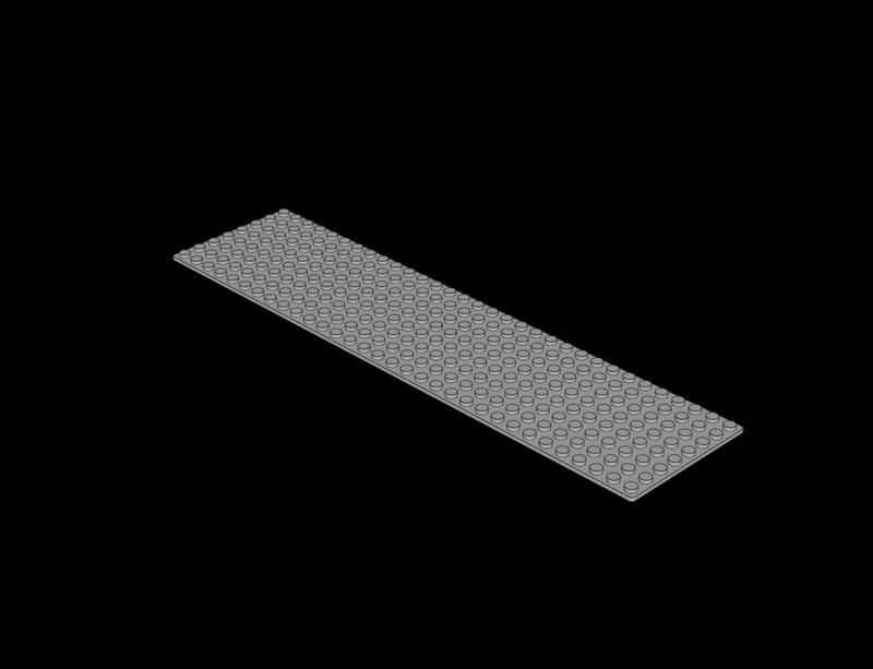 Lego Compatible (4187.dat) Baseplate  8 x 32