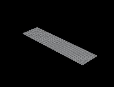 Lego Compatible (4187.dat) Baseplate  8 x 32