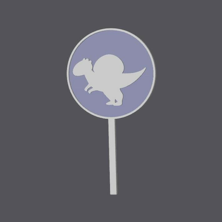 CUPCake Topper - Dinosaur6